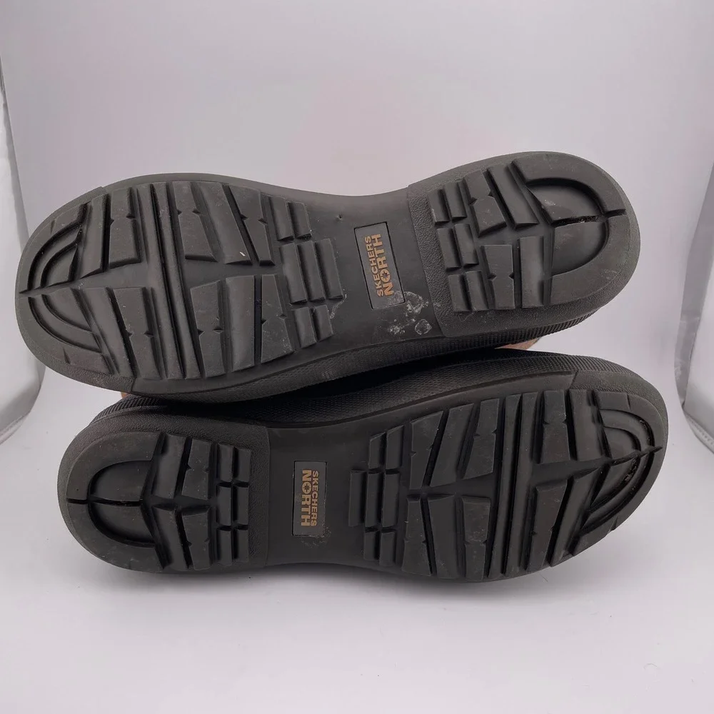 Skechers North 3600 Mens Leather Thinsulate‎ Winter Duck Boots Brown Black US 9